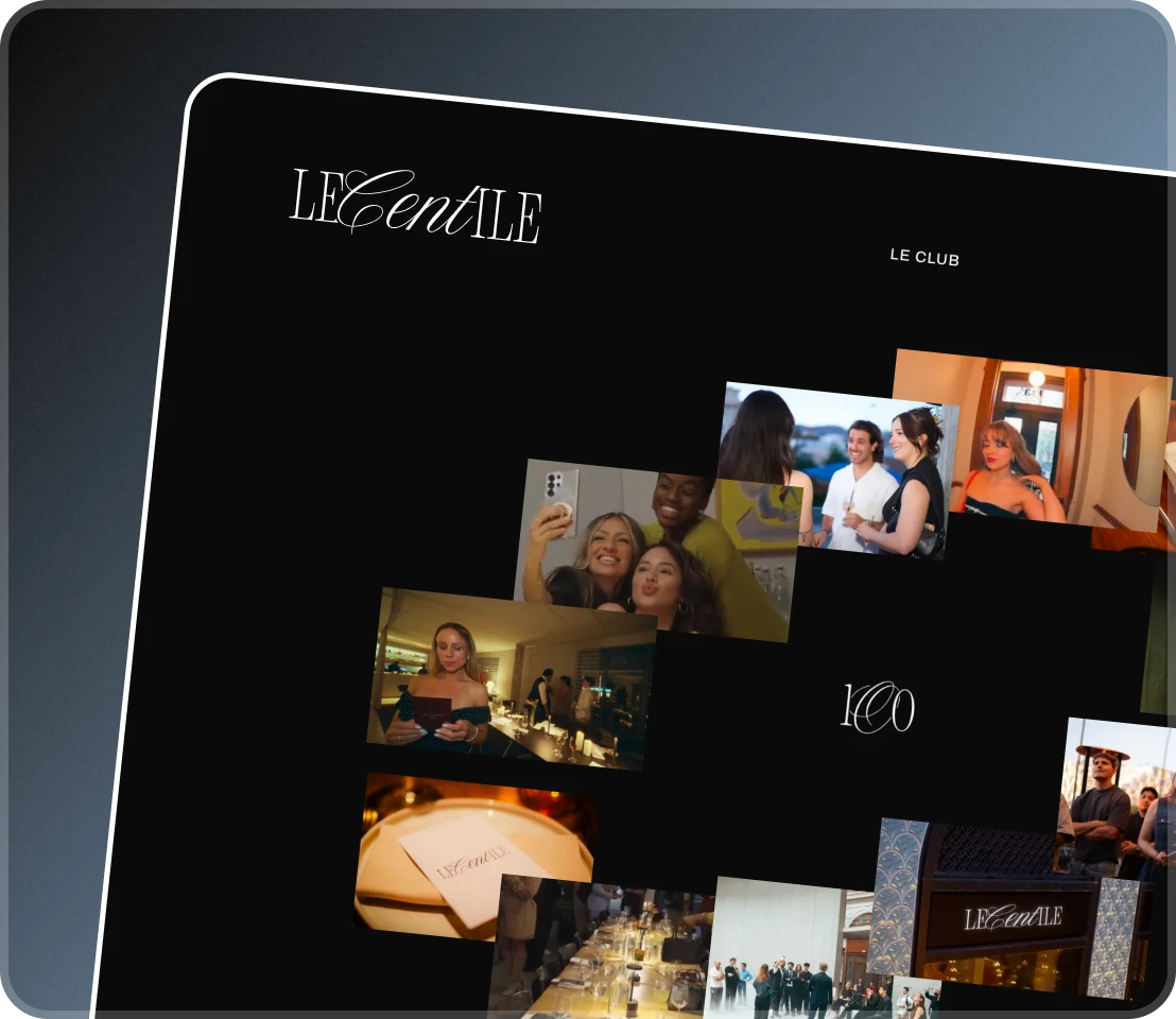Site web de LeCentile, conçu par Eklo